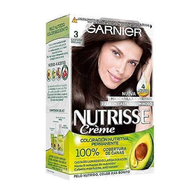 Garnier nutrisse crème nourishing color 3 dark brown on Productcaster.