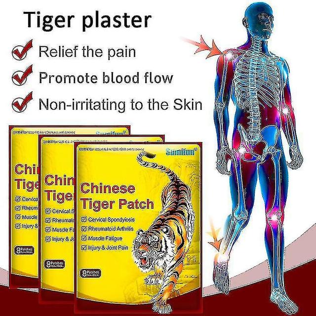 Youlaicai 8pcs/bag Chinese Herbs Pain Plaster Traditional Pain Relief Patch For Joint Pain Osteoarthritis & on Productcaster.