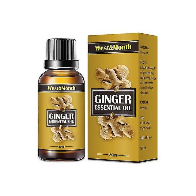 Tmall West&month 30ml Ginger Slimming Essential Oils Thin Leg Waist Fat Burner Burning Anti Cellulite as show on Productcaster.