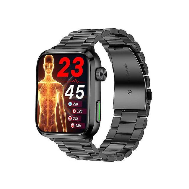 F220 1.91 Inch Hd Screen Laser Therapy Blood Sugar Uirc Acid Lipid Monitoring Health Bluetooth Call Multi-sport Modes Music Playback Ip67 Waterproo... on Productcaster.