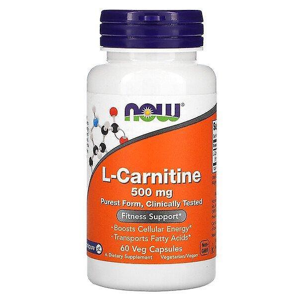 Now Foods, L-Carnitine, 500 mg, 60 Veg Capsules on Productcaster.