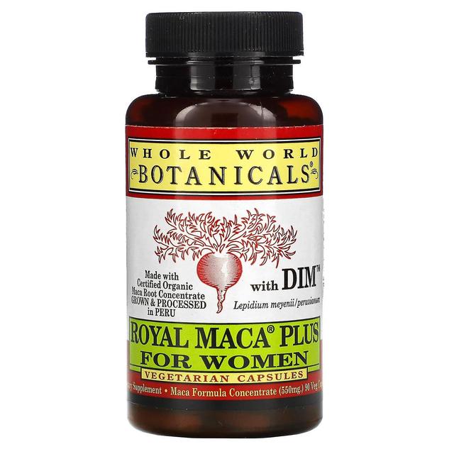 Whole World Botanicals, Royal Maca Plus For Women, 550 mg, 90 Veggie Caps on Productcaster.