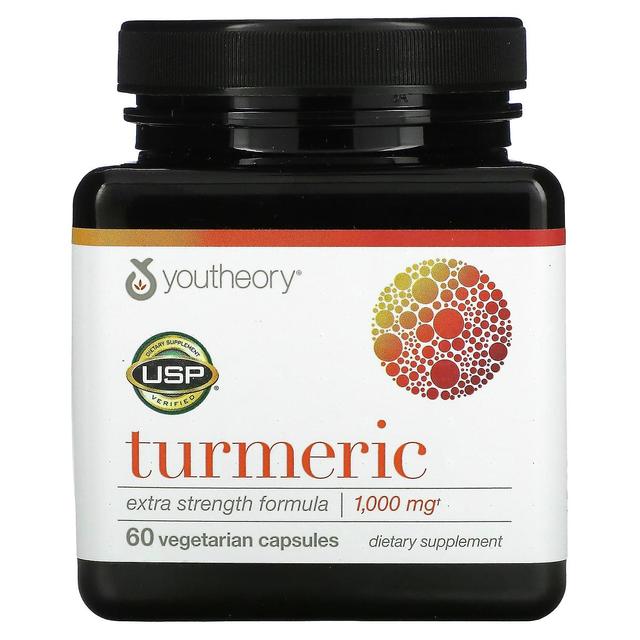 Youtheory, Turmeric, Extra Strength Formula, 500 mg, 60 Vegetarian Capsules on Productcaster.