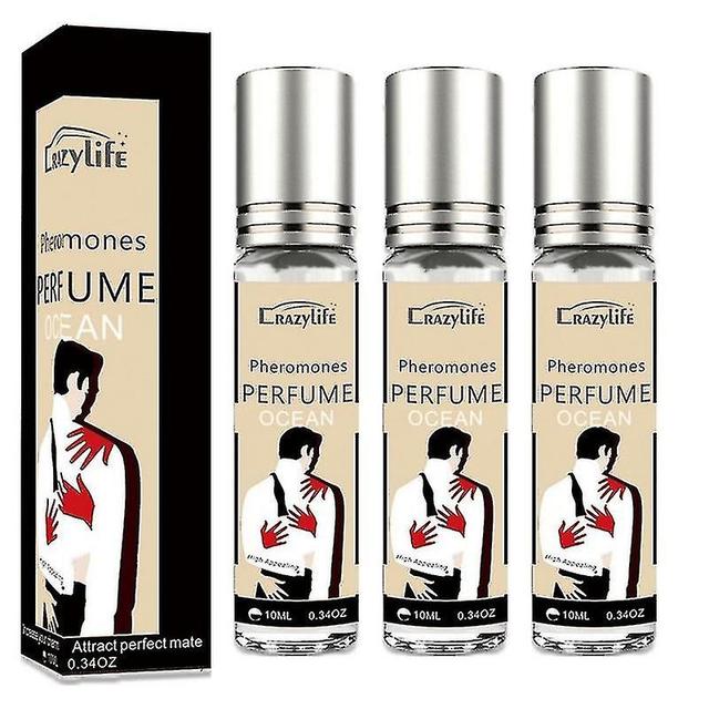 3pcs Pheromone Perfume For Unisex, Roll-on Pheromone Infused Essential Oil Perfume Cologne, Pheromon on Productcaster.