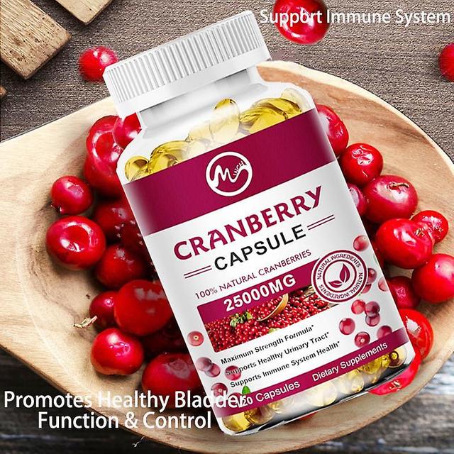 Visgaler Cranberry Extract Supports Urinary System Health Bladder Health Potent Antioxidant Vitamin C Capsule Supplement For Adult 120 pcs on Productcaster.