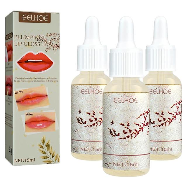 Eelhoe Lip Plumping Oil Moisturizes And Plumps Lips, Reduces Lip Lines, Enlarges And Plumps Big Mouths, Lip Plumping Oil Vitamins And Supplements 3PCS on Productcaster.