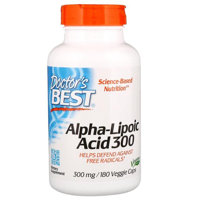 Doctor's Best, Alpha-Lipoic Acid, 300 mg, 180 Veggie Caps on Productcaster.