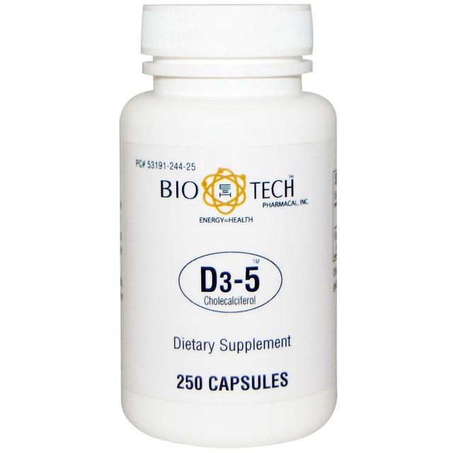 Bio Tech Pharmacal, D3-5 Cholecalciferol, 250 Capsules on Productcaster.