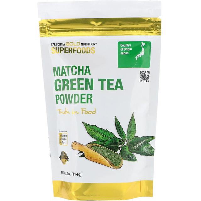 California Gold Nutrition, Superfoods, Matcha Grüntee Pulver, 4 Unzen (114 g) on Productcaster.