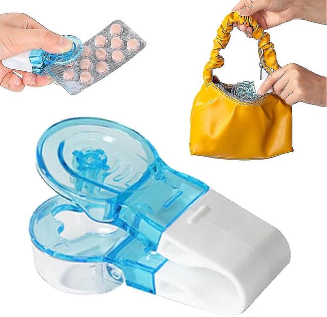 Tragbarer Pillenentferner, Tabletten Pillen Blisterpackungsöffner Unterstützungswerkzeug für ältere Menschen, Behinderte, Pillenspender 1 Pcs on Productcaster.