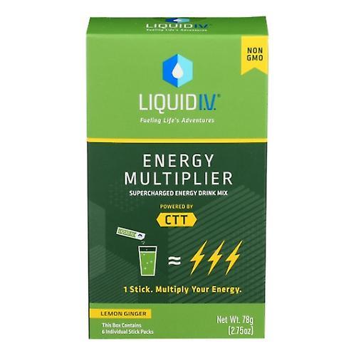 Liquid I.V Energy Multiplier Lemon Ginger, 2.75 Oz (Pack of 1) on Productcaster.