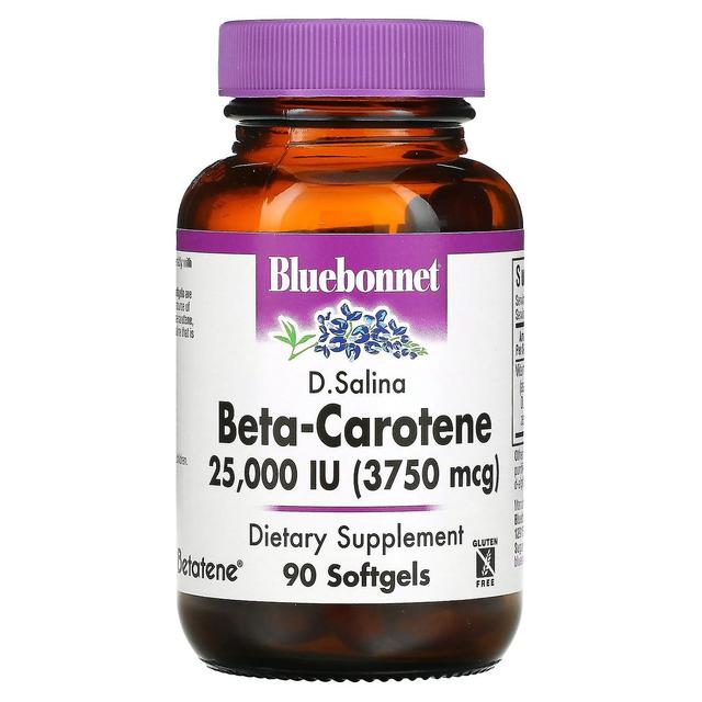 Bluebonnet Nutrition, D. Salina, Beta-Carotene, 25,000 IU, 90 Softgels on Productcaster.