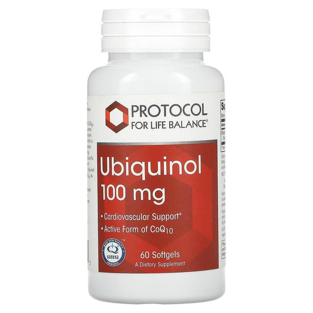 Protocol for Life Balance Protocolo para o Equilíbrio da Vida, Ubiquinol, 100 mg, 60 Cápsulas gelatinosas on Productcaster.