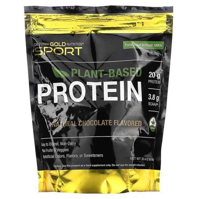 California Gold Nutrition, SPORT - Plant-Based Protein, Chocolate, 2 lb Pouch on Productcaster.