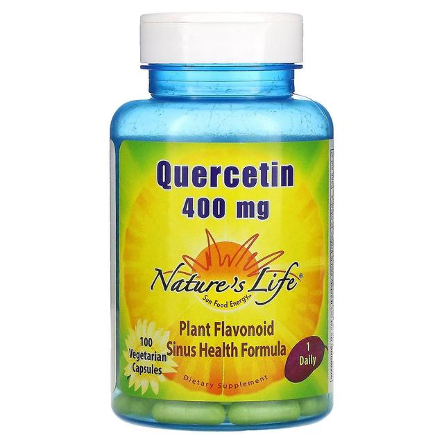 Nature's Life Vida da Natureza, Quercetina, 400 mg, 100 Cápsulas Vegetarianas on Productcaster.