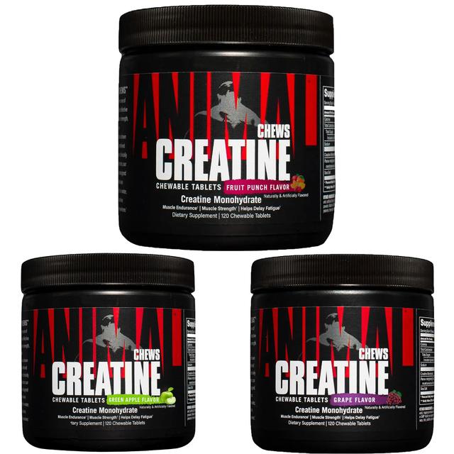 Universal Nutrition Animal Creatine Chews - 120 Comprimidos Uva 120 Tablets on Productcaster.