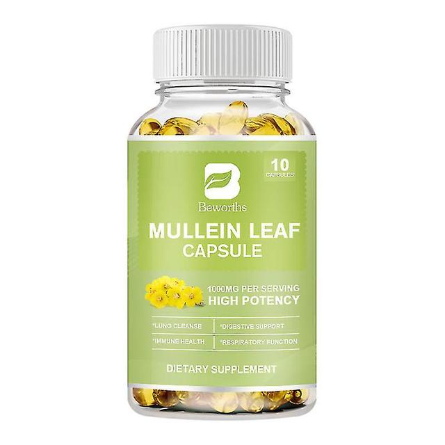 Guoguo Organic Mullein Leaf Capsule Lung Cleanse,detox Support For Healthy Respiratory, Bronchial &immune Function Herbal Supplement 10 pcs on Productcaster.