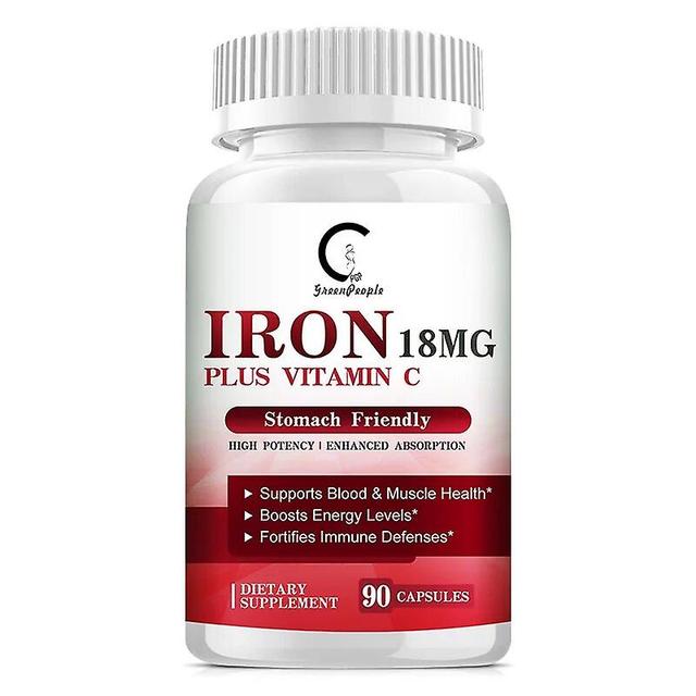 Hikig Iron Mineral supplements Easily absorbed Support Hematopoietic function Improve weakness For Anemia 90pcs on Productcaster.