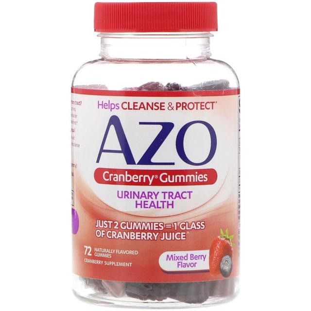 Azo, Cranberry Gummies, Mixed Berry Flavor, 72 Naturally Flavored Gummies on Productcaster.