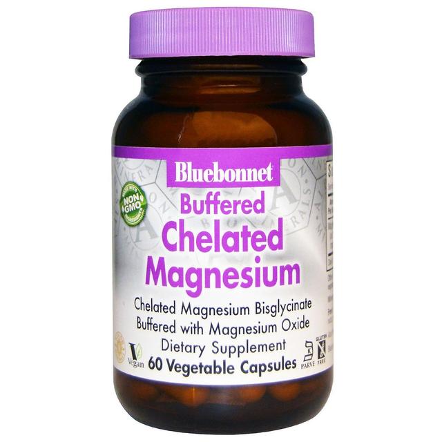 Bluebonnet Nutrition, Buffered Chelated Magnesium, 60 Vegetable Capsules on Productcaster.