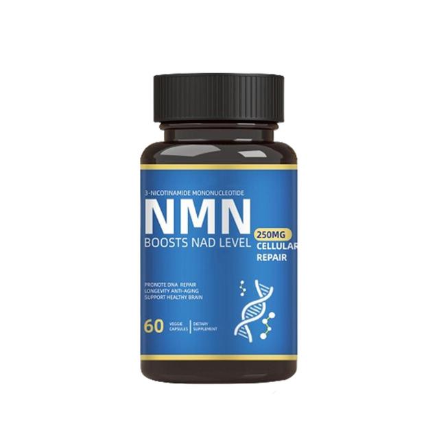 1-3Bouteilles NMN Nicotinamide 60 Gélules Supplément antioxydant anti-âge Santé 250mg 1Bottle on Productcaster.