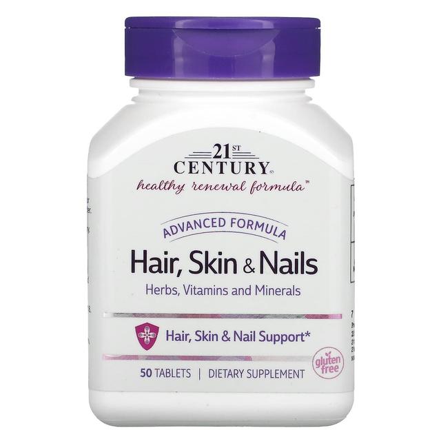 21st Century, Advanced Formula Hair, Skin & Nails, 50 Tablets on Productcaster.