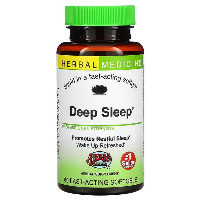 Herbs Etc. Herbs Etc., Deep Sleep, 60 Fast-Acting Softgels on Productcaster.