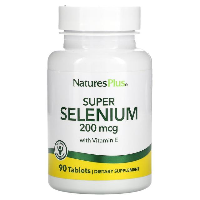 Nature's Plus NaturesPlus, Super Selenio con Vitamina E, 200 mcg, 90 Compresse on Productcaster.