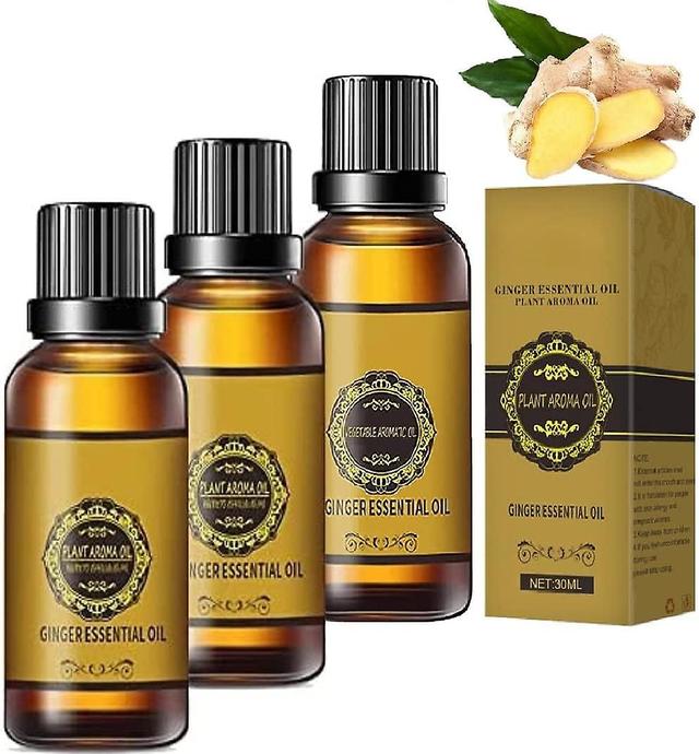 2024 -3 Pcs Lymphatic Drainage Ginger Oil, Belly Drainage Ginger Oil to Promote Blood Circulation, Natural Ginger Essential OilRelieves Muscle Swel... on Productcaster.