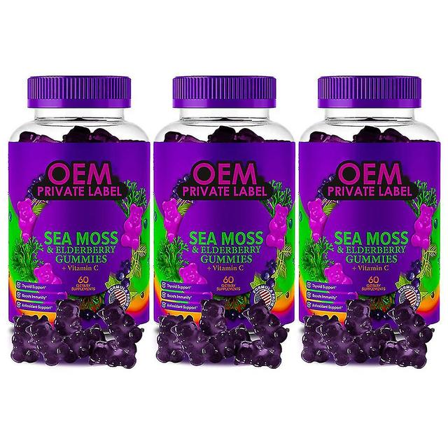 Standardized Black Elderberry Gummies With Vitamin C & Zinc 60 Ct 3 pcs on Productcaster.