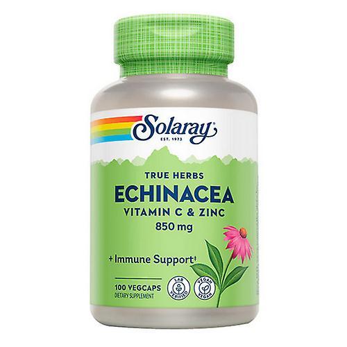 Solaray Echinacea With Vitamin C & Zinc, 100 Caps (Pack of 4) on Productcaster.