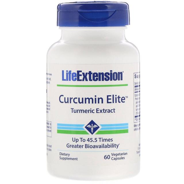 Life Extension Livsforlængelse, Curcumin Elite, Gurkemejeekstrakt, 60 Vegetariske Kapsler on Productcaster.