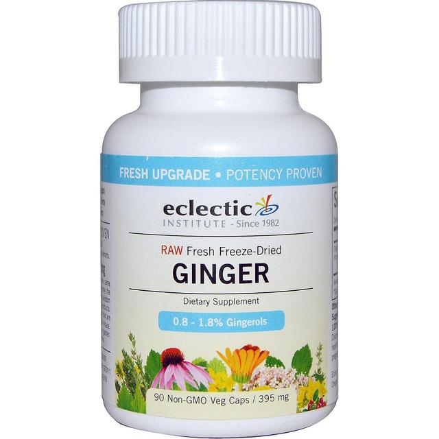 Eclectic Institute, Ginger, 395 mg, 90 Non-GMO Veggie Caps on Productcaster.