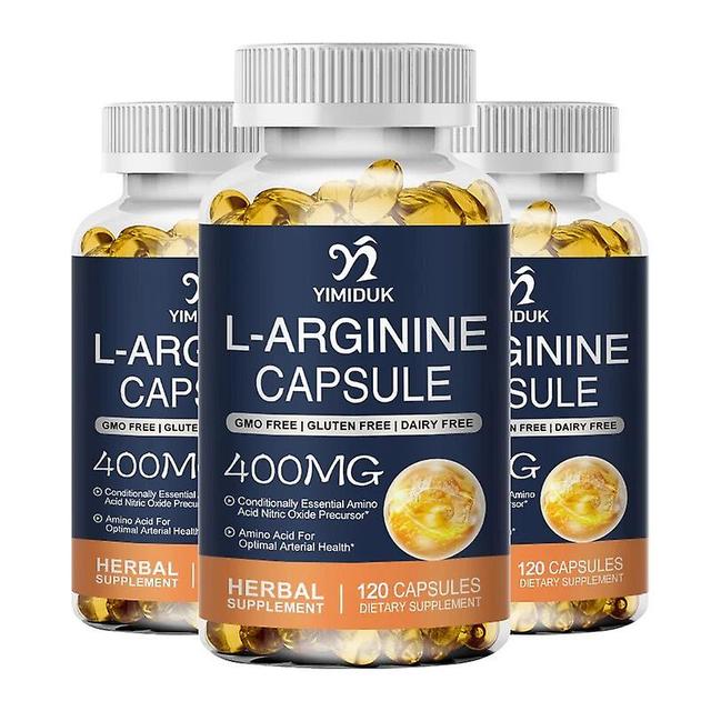 Vorallme L-Arginine Capsules Nitric Oxide Supplement Pre-Workout Booster for Muscle Strength and Energy , Male Testosterone Supplements 3 Bottles 6... on Productcaster.