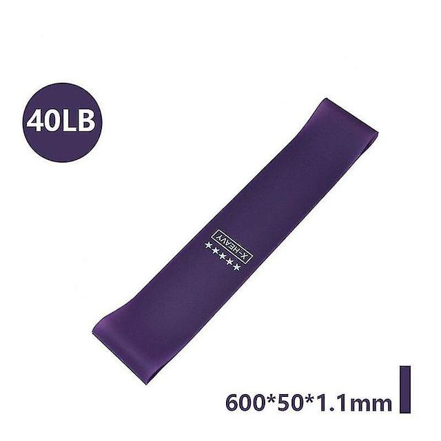 Portable Fitness Workout Equipment Rubber Resistance Bands Grape purple on Productcaster.