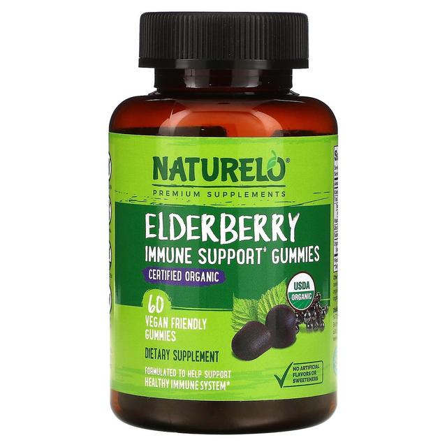 NATURELO, Elderberry, Immune Support Gummies, 60 Vegan Friendly Gummies on Productcaster.