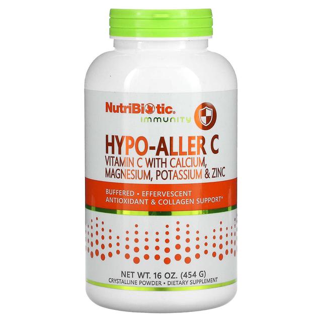 NutriBiotic, Imunidade, Hypo-Aller C Vitamina C com Cálcio, Magnésio, Potássio e Zinco, Cristalino on Productcaster.