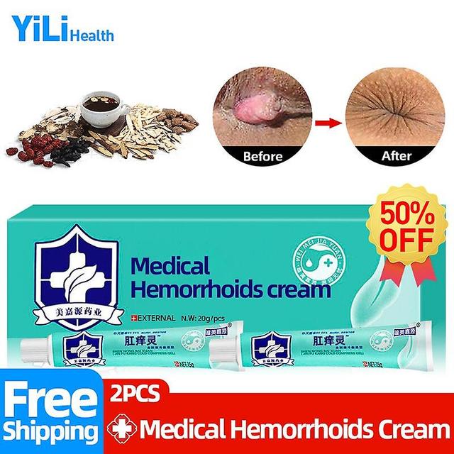 Coscelia Hemorroidas Creme Antibacteriano Tratamento Médico Fissura anal Fezes sanguinolentas, inchaço, dor Inflamação da hemorroida interna 2pc(wi... on Productcaster.