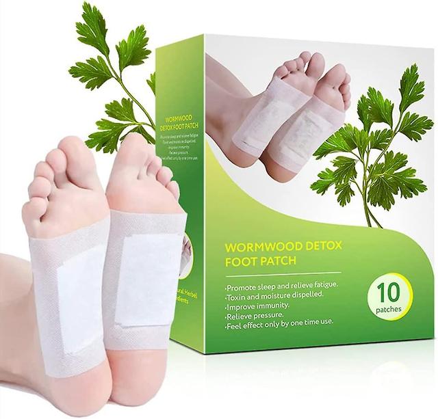 Foot Patches Natural Organic Foot Pads For Pain Relief &stress Relief & Deep Sleep & Enhance Blood Circulation 10 Foot Patches Wormwood on Productcaster.