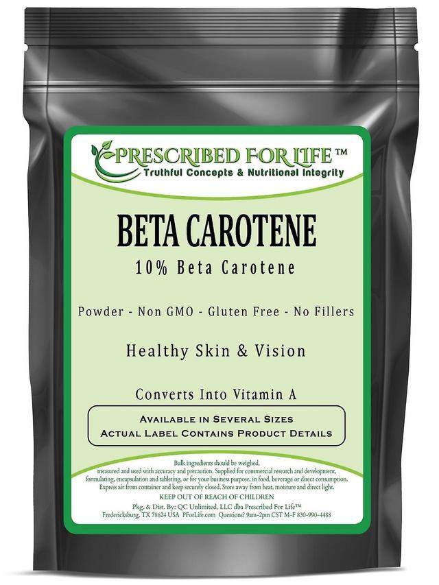 Prescribed For Life Beta-Carotin-10% Beta-Carotin-Powder-Extrakt-wandelt Vitamin A um 4 oz (113 g) on Productcaster.