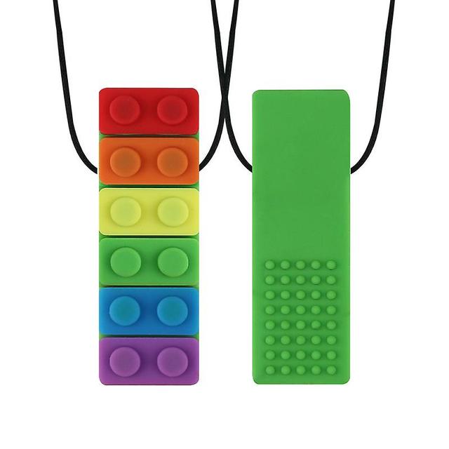 3pcs Sensory chew necklace for toddlers with autism and chewing needs, oral motor chewable tablets Type 5 on Productcaster.