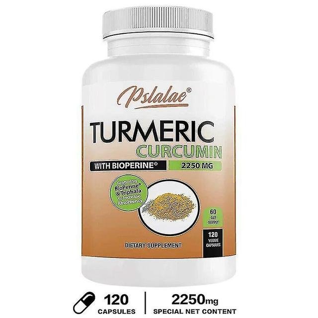 Premium Curcumin - 2250 mg / Tag - Natürlich Vegan - 95% Curcumin mit schwarzem Pfefferextrakt Leistungsstarkes Kurkuma-Präparat 120 Capsules on Productcaster.