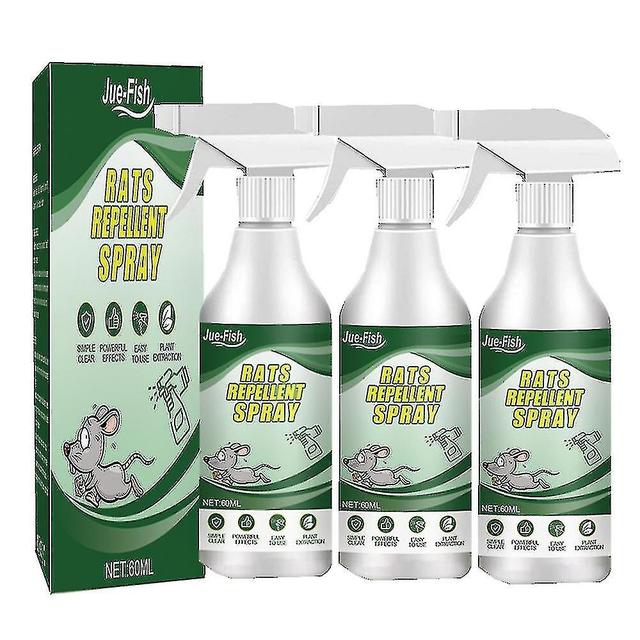 1~3pcs Strong Natural Peppermint Essential Oil Spray Mice Rodent Repellent Spray 60ml April 4.9 3 pcs on Productcaster.