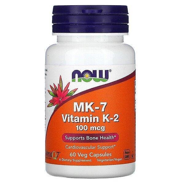 Now Foods, MK-7 Vitamin K-2, 100 mcg, 60 vegetarische Kapseln on Productcaster.