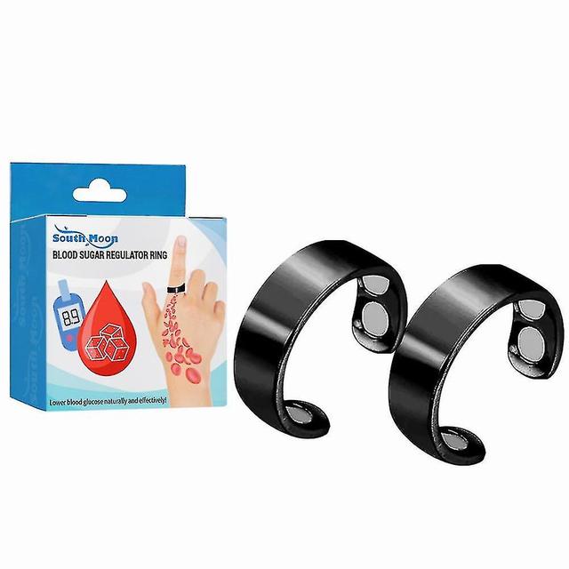 Anel de controle de açúcar no sangue - 3pcs Set | Alívio do diabetes, suporte à hipertensão | Terapia magnética para equilíbrio estável de açúcar n... on Productcaster.