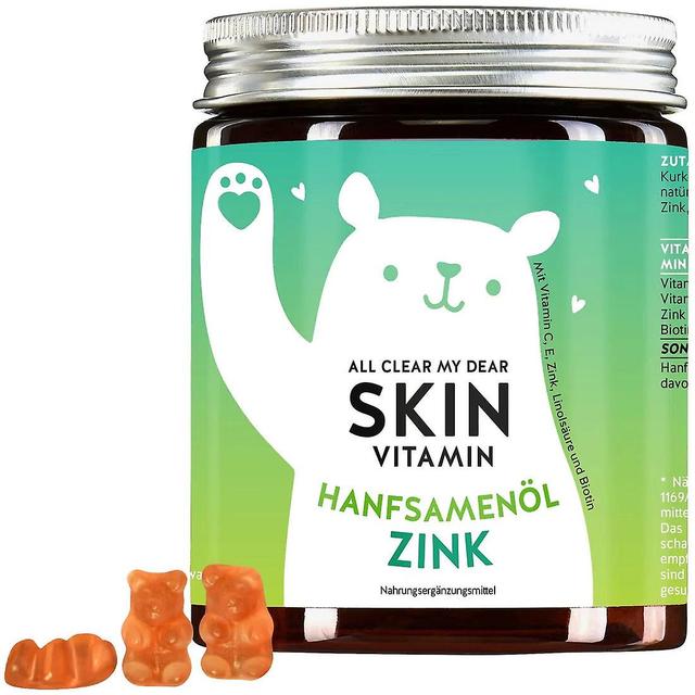 Bears With Benefits Misie z korzyściami All Clear My Dear Skin Witaminy Mit Hanföl & Zink 60 szt. 150 g on Productcaster.