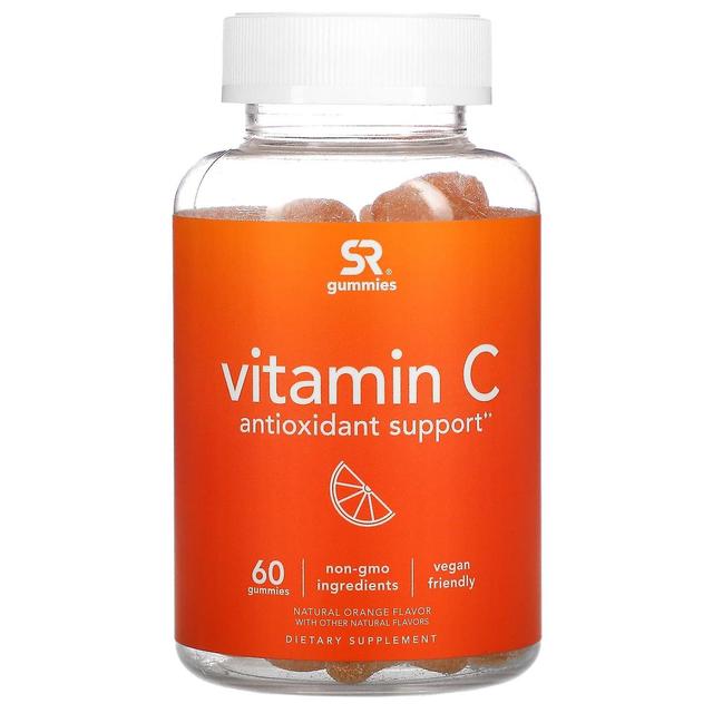 Sports Research Investigación deportiva, Vitamina C, Apoyo antioxidante, Naranja natural, 60 Gomitas on Productcaster.