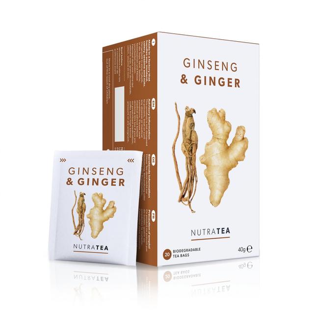 Nutratea ginseng & ginger tea bags 20's on Productcaster.