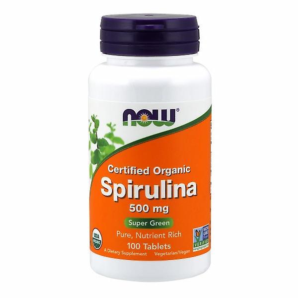 NOW Foods Jetzt Lebensmittel Spirulina, 500 mg, 100 Tabletten (Packung mit 4) on Productcaster.