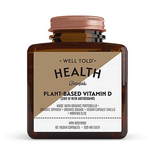 Well Told Health Gut gesagt Gesundheit Pflanzliches Vitamin D 1.000 IE ,62 VegCaps on Productcaster.